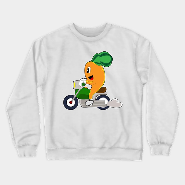 Carrot Scooter Crewneck Sweatshirt by Markus Schnabel